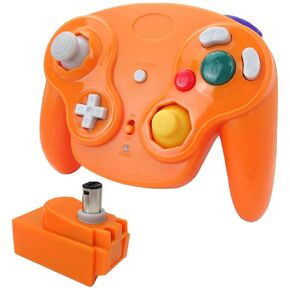 Artmavin Wireless Game Controller with Receiver Compatible for Nintendo GameCube GC NGC Console - Silver