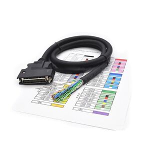 Servo Driver X4 Control Cable I/O Control Cable DV0P4360 50Pin SCSI50 for A6 A4 A5 Series(1M)