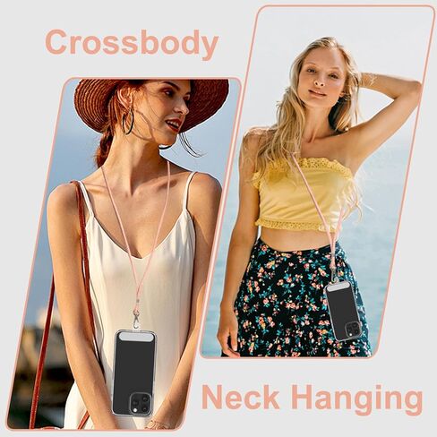 Meliya 2xphone Lanyard & Patches وحزام رقبة قابل للتعديل ، شبل تصحيح متعدد الوظائف للهاتف الخليوي لمعظم الهواتف الذكية in Saudi Arabia