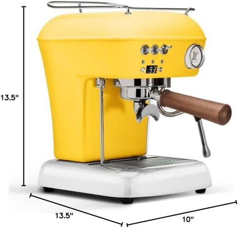 Ascaso Dream PID, Programmable Home Espresso Machine w/Volumetric Controls, 120V (Sun Yellow) in Saudi Arabia