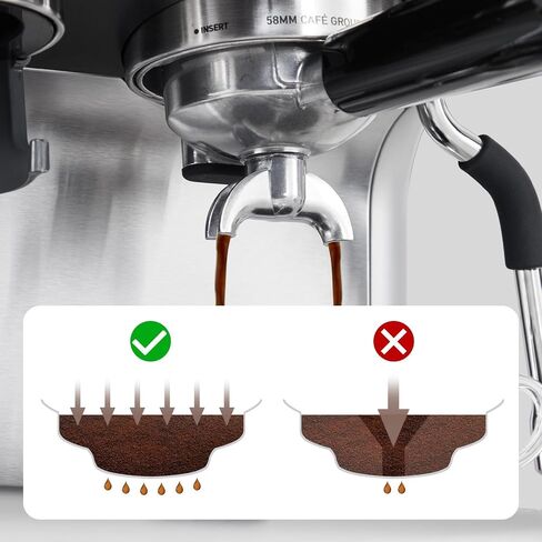 20 Bar Espresso Machine ，with Built-in Grinder & Milk Frother, Professional Stainless Steel Coffee Maker for Home, Café-Quality Latte & Cappuccino in Saudi Arabia