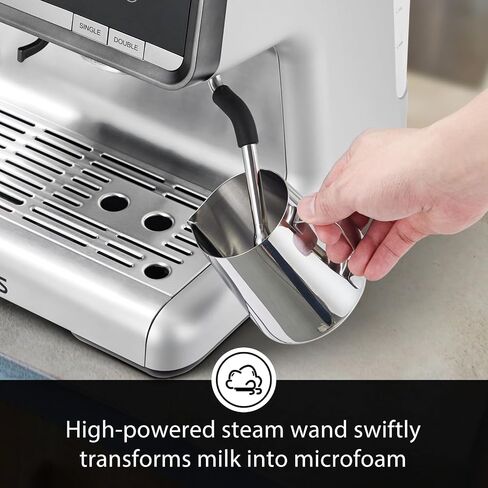 20 Bar Espresso Machine ，with Built-in Grinder & Milk Frother, Professional Stainless Steel Coffee Maker for Home, Café-Quality Latte & Cappuccino in Saudi Arabia