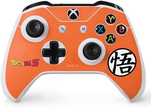Skinit Decal Gaming Skin Compatible with Xbox One S Controller - Officially Licensed Dragon Ball Z Goku Iconic Kanji Symbol Design in Kuwait