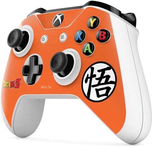 Skinit Decal Gaming Skin Compatible with Xbox One S Controller - Officially Licensed Dragon Ball Z Goku Iconic Kanji Symbol Design in Kuwait