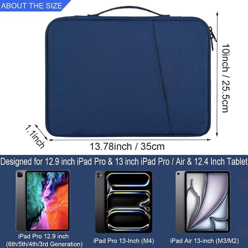 CAAORDKSO 11.6-12.4 Inch Laptop Tablet Sleeve Bag Compatible with Lenovo ASUS Acer Dell HP Samsung 11.6" Laptop, Samsung Galaxy Tab S10+ S9+ Plus FE+/S8+/S7+ 12.4", Microsoft Surface Pro 7 12.3" Case in Kuwait