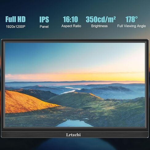 شاشة محمولة 15.6 بوصة تعمل باللمس، USB C HDMI 1080P IPS شاشة خارجية ثانية للكمبيوتر المحمول والهاتف PC Raspberry pi PS4 Switch MacBook، الشاشات in Kuwait