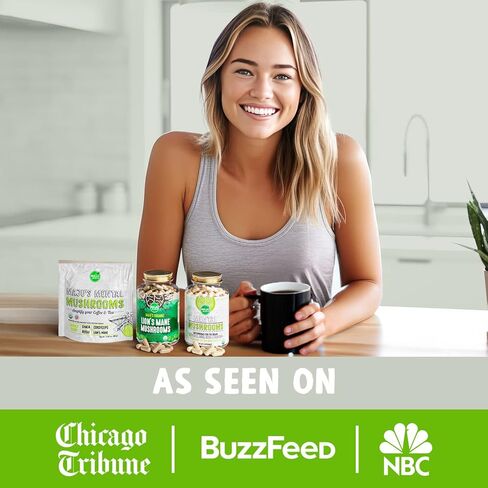 كبسولات فطر ليونز ماني العضوي من ماجو، 90 قطعة، مستخلص بخار للاجسام المثمرة، فطر عضوي مع مستخلص الفلفل الاسود، هيريسيوم اريناسيوس in Kuwait