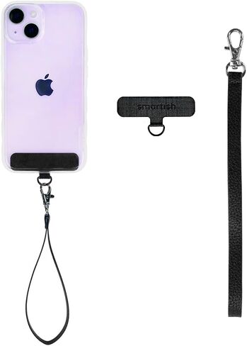 Smartish Phone Wristlet - Case Clinger - Universal iPhone Holder with Detachable Wrist Strap Loop with Phone Insert Unisex Gift for All Phone Cases iPhone, Galaxy, Pixel - Black Tie Affair in Saudi Arabia