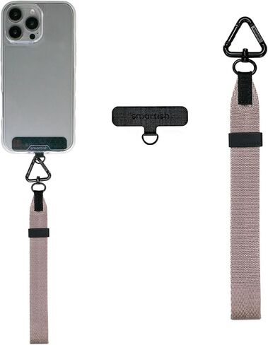 Smartish Phone Wristlet - Case Clinger - Universal iPhone Holder with Detachable Wrist Strap Loop with Phone Insert Unisex Gift for All Phone Cases iPhone, Galaxy, Pixel - Black Tie Affair in Saudi Arabia