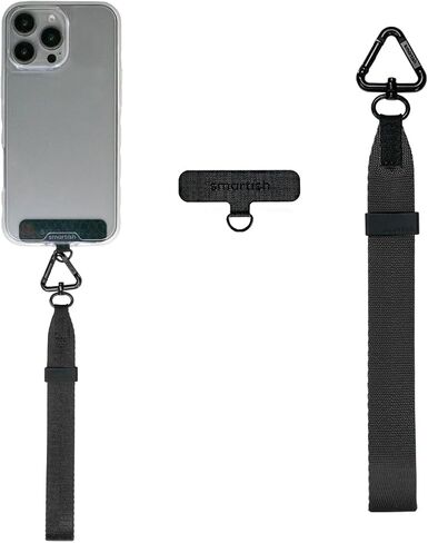 Smartish Phone Wristlet - Case Clinger - Universal iPhone Holder with Detachable Wrist Strap Loop with Phone Insert Unisex Gift for All Phone Cases iPhone, Galaxy, Pixel - Black Tie Affair in Saudi Arabia