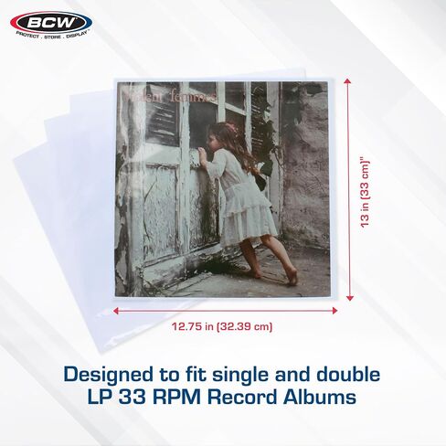 BCW 33 RPM Record Sleeves - 200 ct in Saudi Arabia