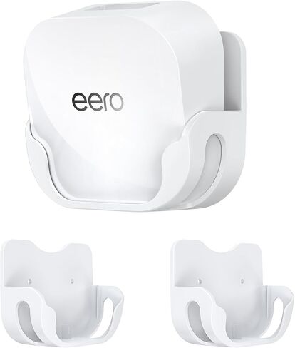 حامل جبل الحائط لجهاز التوجيه والامتداد لـ Eero 7 Mesh-شريحة تصاعد آمنة مع إدارة الكابلات لأجهزة التوجيه مزدوجة النطاق Wi-Fi 7 وأنظمة المنازل الذكية-التثبيت بدون مجهود ، وتوفير الفضاء (3 عبوات) in Kuwait