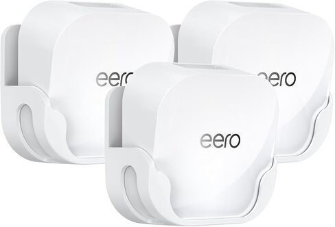 QUIDDITY eero 7 Wall Mount Bracket – Compatible with eero WiFi 7 Mesh Router and Extender, Space-Saving Holder for eero 7 WiFi Extender with Cable Management – White (1 Pack) in Saudi Arabia