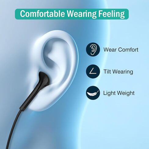 USB C Headphones for iPhone 16 15, Wired Headphones USBC for iPad Pro Air Mini, iPad 10th, MacBook, Type C Earbuds for Samsung, Google Pxiel, Earphones for Lenovo, Dell, Microphone, Volume Control in Kuwait