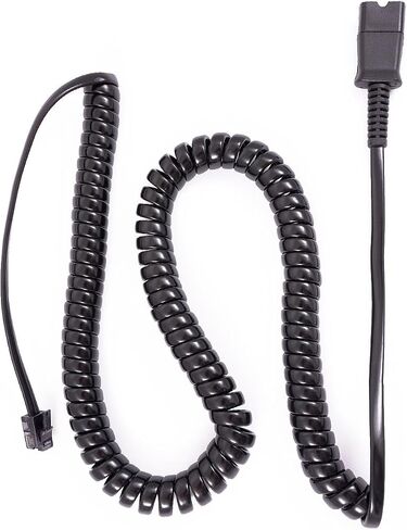 INNOTALK Headset Adapter, U10P, 27190-01, for Most Desk Phone RJ9 Modular Port, for Plantronics Quick Disconnect Headset in Saudi Arabia