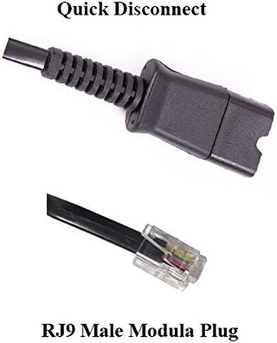 INNOTALK Headset Adapter, U10P, 27190-01, for Most Desk Phone RJ9 Modular Port, for Plantronics Quick Disconnect Headset in Saudi Arabia