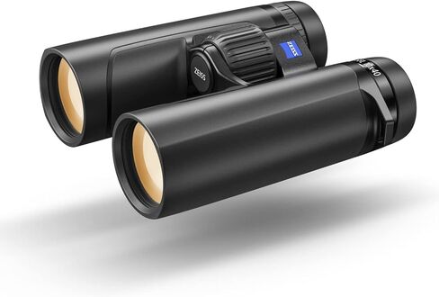 مناظير ZEISS SFL مقاس 8 × 30 خفيفة الوزن وصغيرة الحجم ومقاومة للماء وزجاج مطلي عالي الدقة لمشاهدة الطيور والصيد لمراقبة الحياة البرية في الشفق والإضاءة المنخفضة مع SmartFocus، أسود in Kuwait