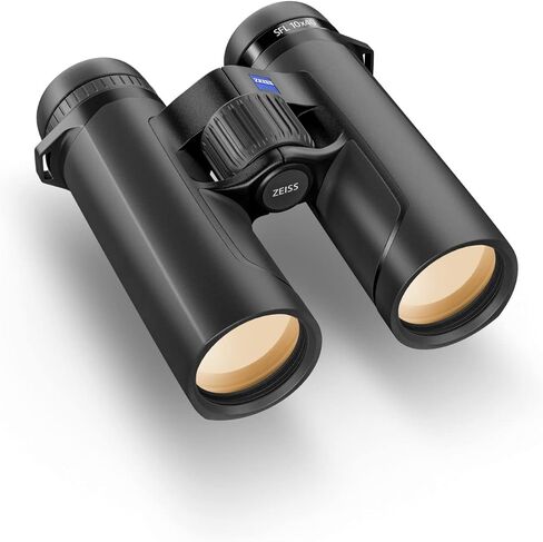 مناظير ZEISS SFL مقاس 8 × 30 خفيفة الوزن وصغيرة الحجم ومقاومة للماء وزجاج مطلي عالي الدقة لمشاهدة الطيور والصيد لمراقبة الحياة البرية في الشفق والإضاءة المنخفضة مع SmartFocus، أسود in Kuwait
