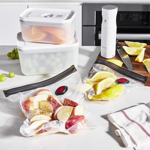 ZWILLING Fresh & Save 7-pc Vacuum Sealer Machine Starter Set, Sous Vide Bags, Meal prep, Airtight Food Storage Containers Glass in Saudi Arabia