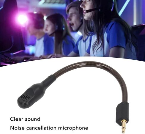 Mic Replacement for Razer BlackShark V2 BlackSharV2 Pro Gaming Headset, 3.5mm Noise Cancelling Game Boom Microphone for BlackShark V2 BlackSharV2 Pro (White) in Saudi Arabia