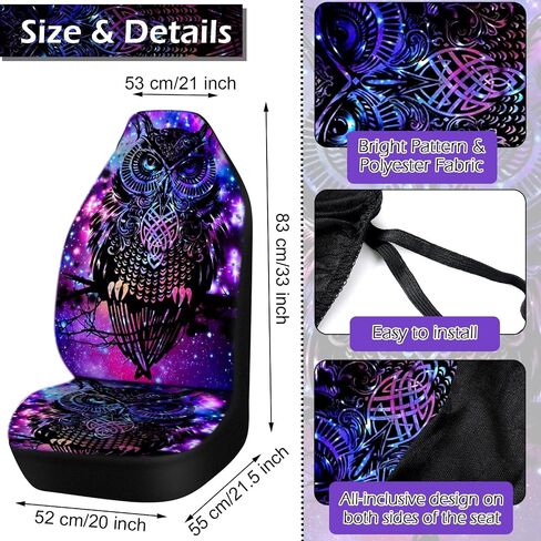 Riakrum 15 Pcs Boho Hippie car seat Covers Full Set，Daisy Rear Front Seat Protector Steering Wheel Cover Seat Belt Cover Armrest Pad Cup Mat Keychain Wrist Strap,Cute Car Accessories for Women in Saudi Arabia