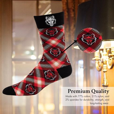 Texas State University Tartan Socks in Saudi Arabia