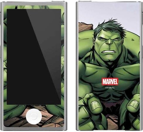 Skinit Decal MP3 Player Skin Compatible with iPod Nano (7th Gen&2012) - Officially Licensed Marvel Avengers Assemble Hulk Design in Kuwait