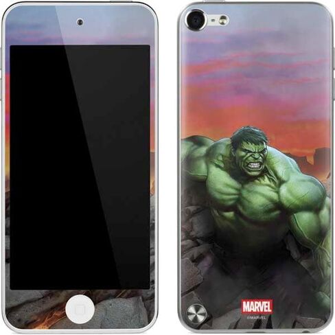 Skinit Decal MP3 Player Skin Compatible with iPod Touch (5th Gen&2012) - Officially Licensed Marvel Enraged Hulk Design in Saudi Arabia