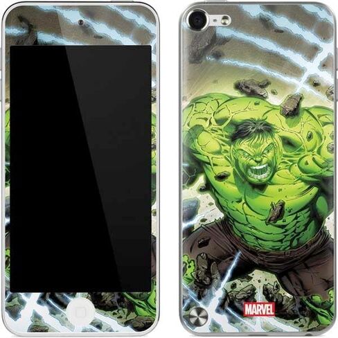 Skinit Decal MP3 Player Skin Compatible with iPod Touch (5th Gen&2012) - Officially Licensed Marvel Enraged Hulk Design in Saudi Arabia