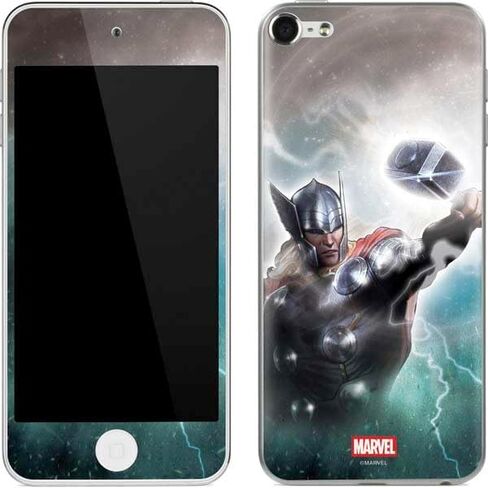 Skinit Decal MP3 Player Skin Compatible with iPod Touch (6th Gen 2015) - Officially Licensed Marvel Thor Thor and Mjolnir Design in Kuwait