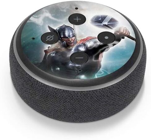Skinit Decal Audio Skin Compatible with Amazon Echo Dot 3 - Officially Licensed Marvel Thor Mighty Thor Design in Kuwait