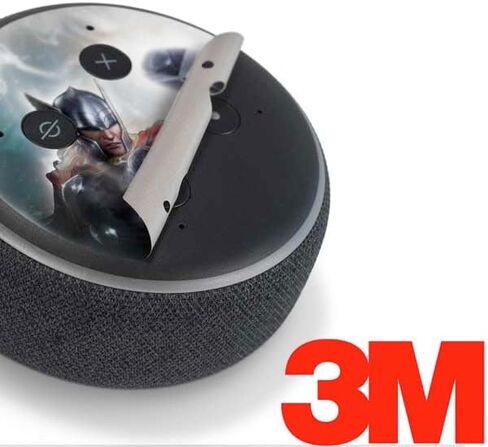 Skinit Decal Audio Skin Compatible with Amazon Echo Dot 3 - Officially Licensed Marvel Thor Mighty Thor Design in Kuwait