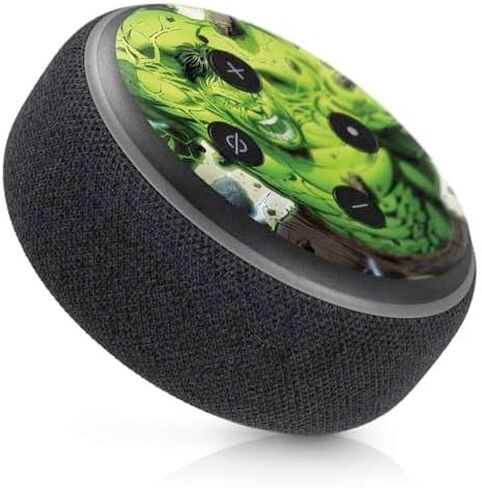 Skinit Skinit Audio Audio Skin متوافق مع Amazon Echo Dot 3 - Marvel Hulk Green Goliath Design in Kuwait