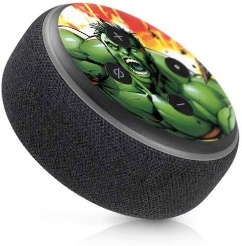 Skinit Skinit Audio Audio Skin متوافق مع Amazon Echo Dot 3 - Marvel Hulk Green Goliath Design in Kuwait