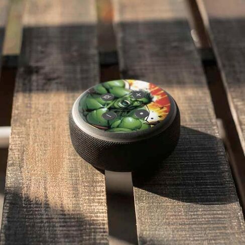 Skinit Skinit Audio Audio Skin متوافق مع Amazon Echo Dot 3 - Marvel Hulk Green Goliath Design in Kuwait