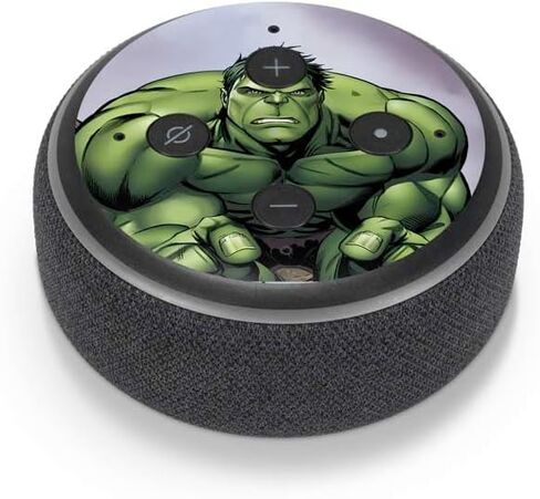 Skinit Skinit Audio Audio Skin متوافق مع Amazon Echo Dot 3 - Marvel Hulk Green Goliath Design in Kuwait