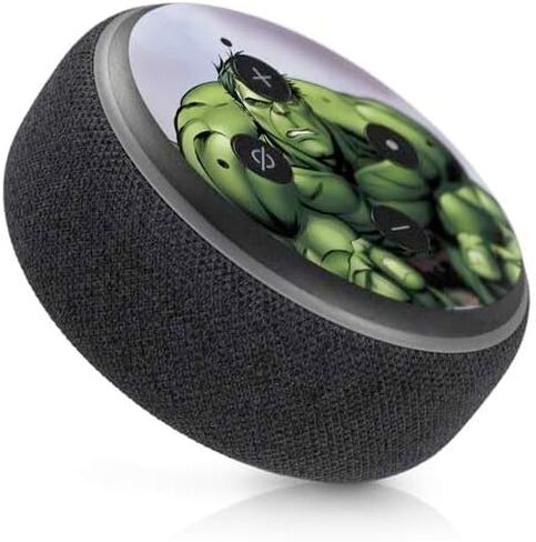 Skinit Skinit Audio Audio Skin متوافق مع Amazon Echo Dot 3 - Marvel Hulk Green Goliath Design in Kuwait