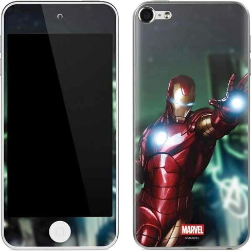 Skinit MECAL MP3 Player Skin متوافق مع iPod Touch (6th Gen 2015) - Marvel Iron Man Respulsor Design in Kuwait