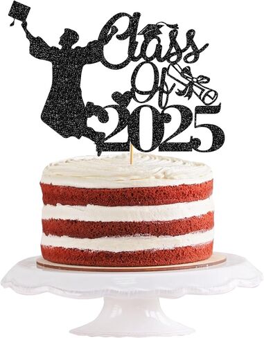 Out First Grade Cake Topper Class Of 2024 Graduation Party Cake Decorations First Grade Graduation Party Decorations Supplies Glitter Black in Saudi Arabia
