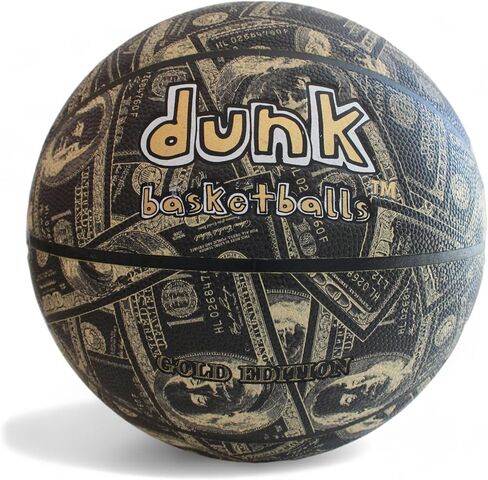 كرة سلة ذا كاش موني - مقاس الرابطة الوطنية لكرة السلة - It's All About The Benjamins كرة السلة في الاماكن المغلقة والمفتوحة، كرة بتصميم جرافيتي مرح مجنون للرجال والنساء والاطفال، هدية رياضية مذهلة in Kuwait