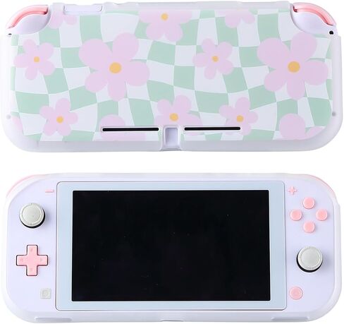 Case for Nintendo Switch Lite Protective Accessories Soft Silicone Cover Shell Compatible ONLY for Switch Lite Sage Green Checker Anti-Drop Shock Proof Aesthetic Protector in Saudi Arabia