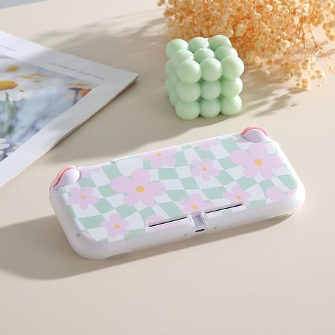 Case for Nintendo Switch Lite Protective Accessories Soft Silicone Cover Shell Compatible ONLY for Switch Lite Sage Green Checker Anti-Drop Shock Proof Aesthetic Protector in Saudi Arabia