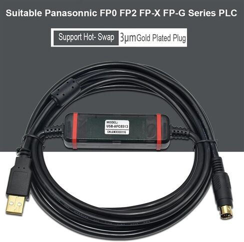 USB-AFC8513 AFC8503 for FP0 FP2 FP-X FP-M Programming Cable Nais GT10/30 Touch Panel Cable DFP0-U2 (Isolation FTDI) in Saudi Arabia