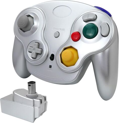 Artmavin Wireless Game Controller with Receiver Compatible for Nintendo GameCube GC NGC Console - Silver in Saudi Arabia