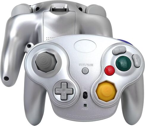 Artmavin Wireless Game Controller with Receiver Compatible for Nintendo GameCube GC NGC Console - Silver in Saudi Arabia