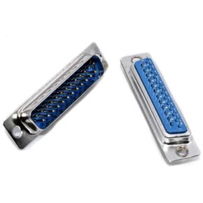 50pcs DB25 Hole/Pin Female/Male Welded Connector RS232 Serial Port Socket DB D-SUB Adapter 25 Pin(DB25 Female)