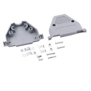 30pcs db37 ثقب دبوس أنثى الذكور الموصل الملحوم الأزرق RS232 Socket Port Socket DB D-SUB محول 37Pin (DB37 ذكر)