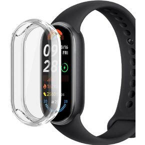 for Xiaomi Smart Band 9 Case, Protective Case TPU All-Around Soft TPU Cover Bumper Frame Xiaomi Smart Band9 corresponding（Clear）