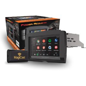 Power Acoustik HD-14KITWC 7" Replacement Head Unit Plus MagiCast Wireless CarPlay for 2014+ Harley-Davidson, Waterproof Touchscreen, Apple CarPlay & Android Auto w/GPS & Bluetooth