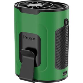 Picozon Portable Smart AI Fan, 9000 RPM Strong Airflow, Rechargeable 4 Speeds Hands-free Wearable Waist Clip Necklace Fan with 20H Non-Stop Cooling System for Outdoor, Hiking Jobsite Camping - Green
